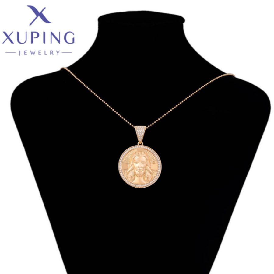 Xuping-Collier pendentif en or pour femme, forme de prêt Tatrond, bijoux exquis, de fête de Noël, nouvelle , X000670339