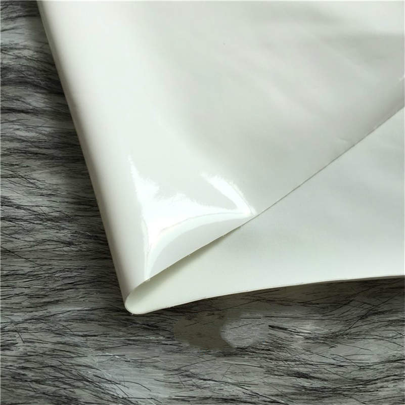 50*145cm skinnende blankt blødt vinyllæderstof elastisk pvc stof materiale til kjolebetræk: 2