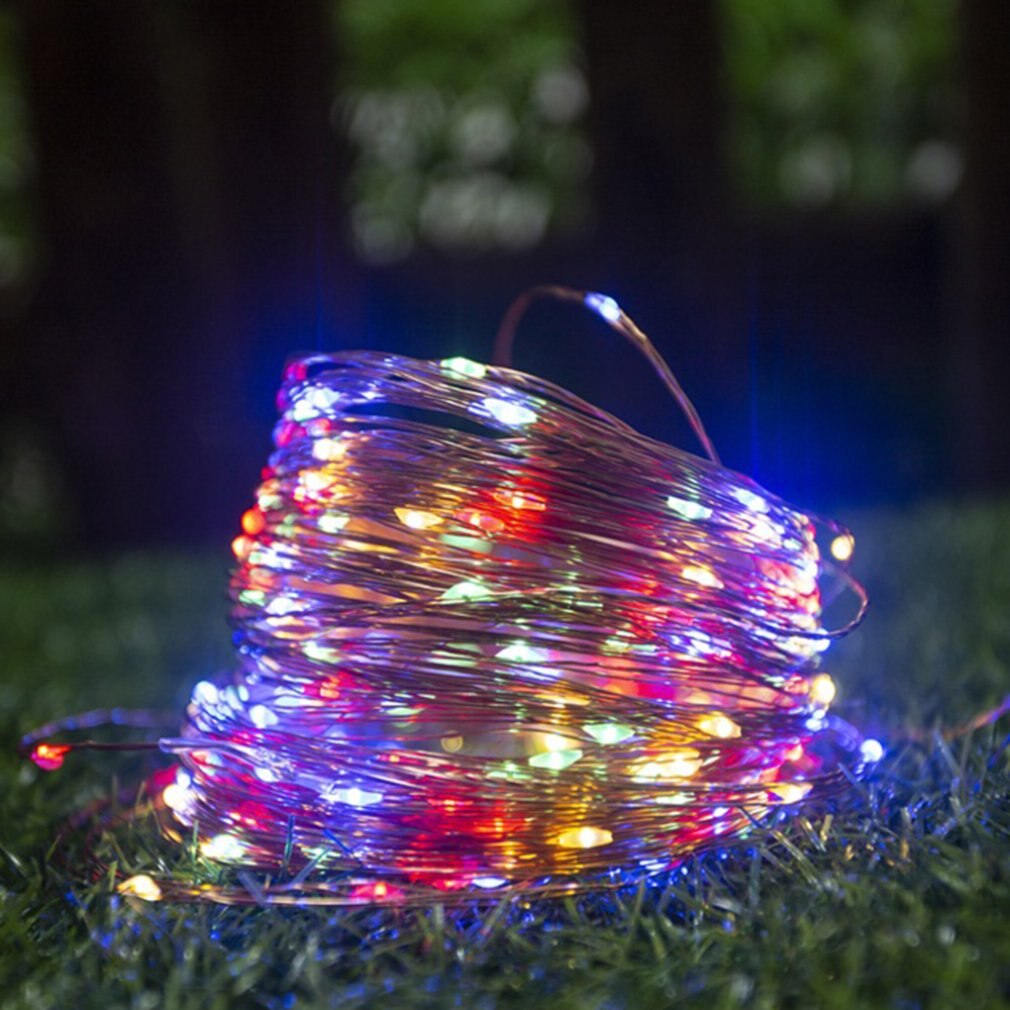Led Waterproof Copper Wire String Light Lantern Night Light Christmas Room Decoration Lights Party Glowing Tools