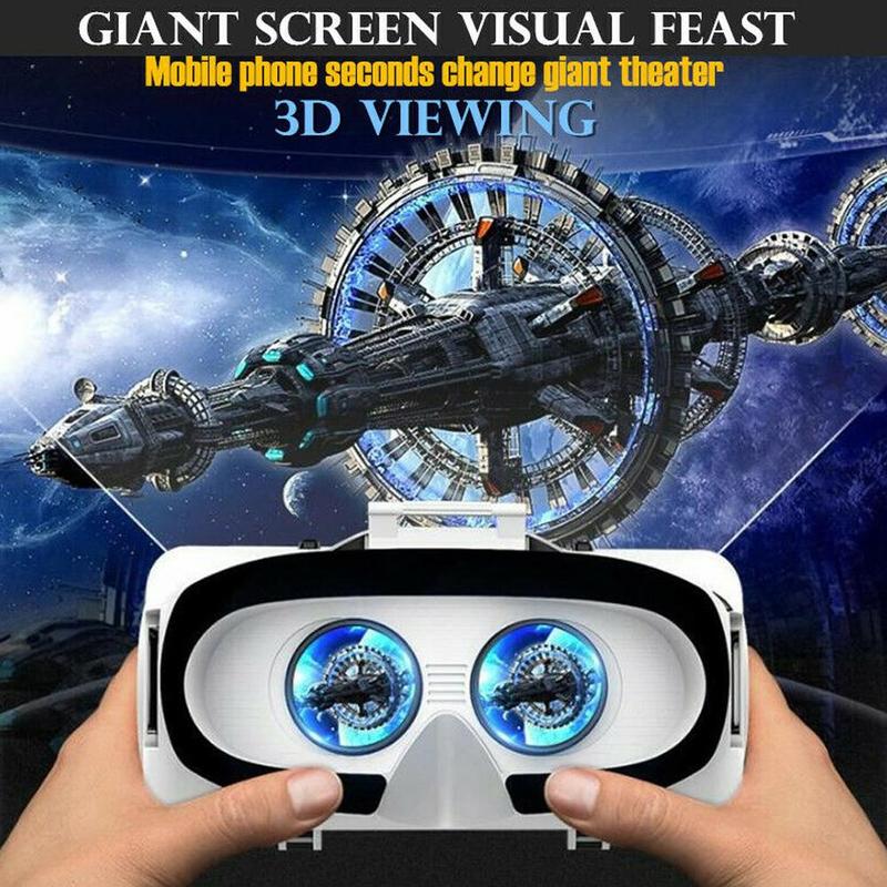 Original VR Virtual Reality 3D Glasses Box Stereo VR Cardboard Headset Helmet For IOS Android Smartphone Bluetooth Rocker