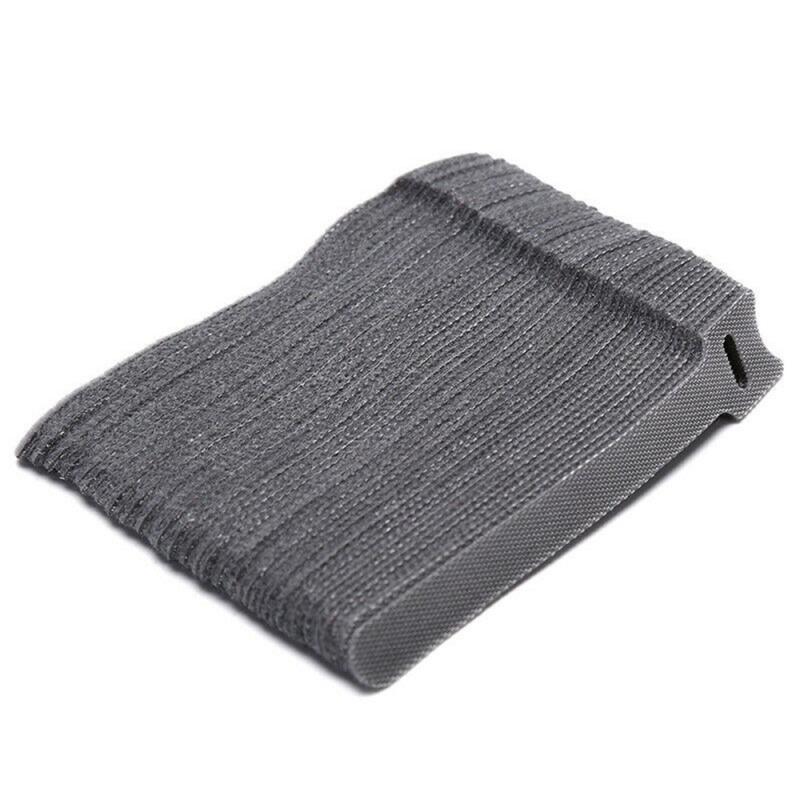 50 sztuk Organizer do kabli kolorowy drut nylonowy taśmy nawijacza przechowywanie kabel wielokrotnego użytku opaski na słuchawki przewód myszy zabezpieczenie kabla drutu: GRAY