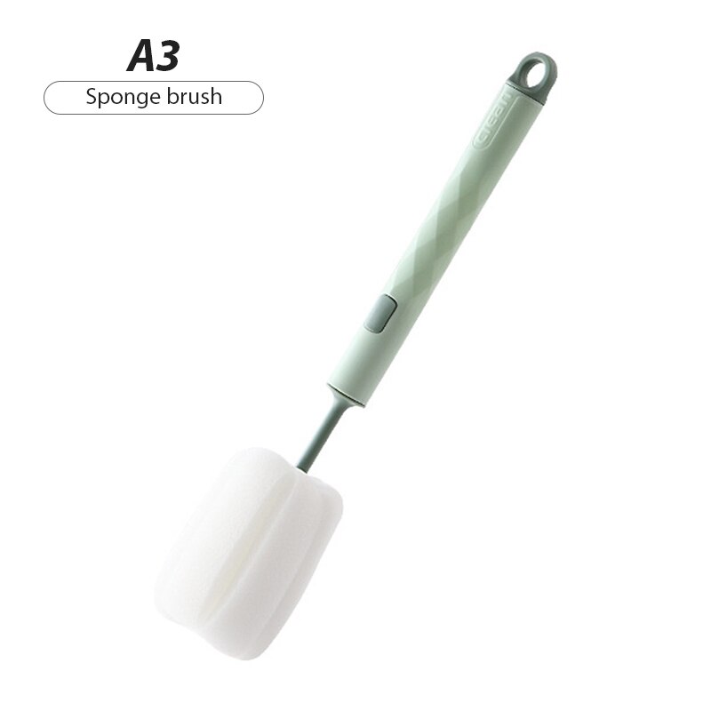 Removable Sponge Baby Cup Bottle Brush Kitchen Cleaning Tool Bottle Cleaning Cleaning Brush Glass Cup Cleaning Brush: Style-03