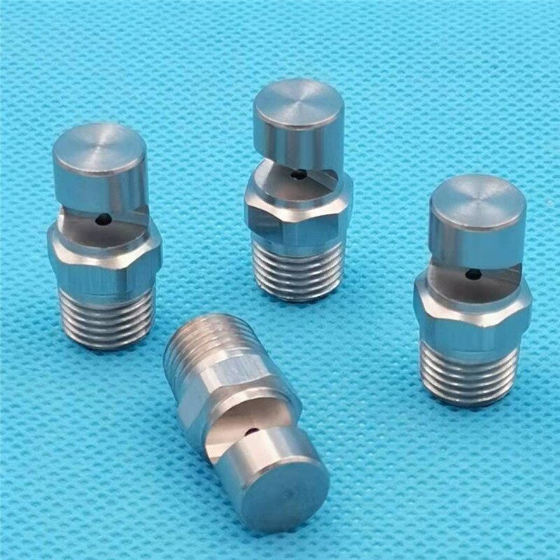 Deflected wide-angle low pressure flat fan nozzle,wide angle foodjet water curtain nozzle,large flow fan spray for descaling