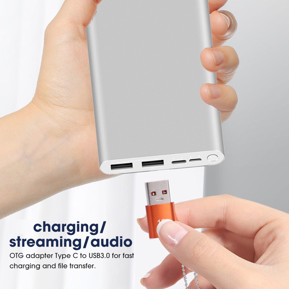 3-1szt USB 3.0 do typu C Mini szybki transfer typu C żeński do USB Adapter odpowiedni do komputerów przenośnych Ładowarka samochodowa Konwertery