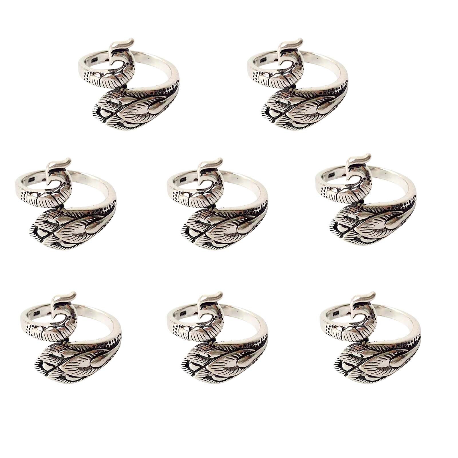 Adjustable Punk Metal Geometric Knot Rings For Women Girls Knit Mid Finger Knuckle Rings Party Jewelry Accessory: G