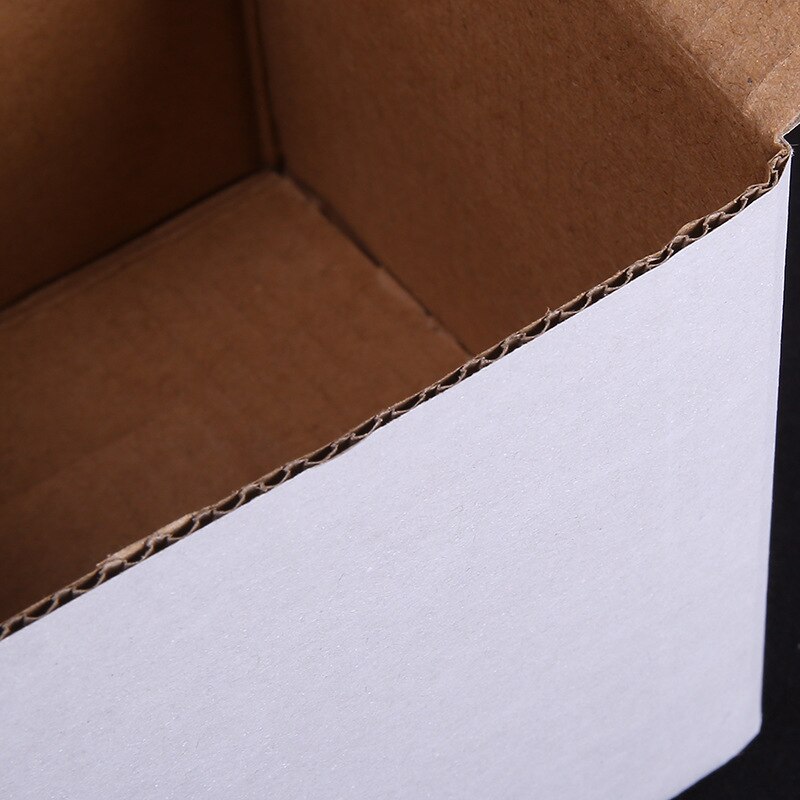 15Pcs/Lot Long Shape Packaging Box 3-Layers Corrugated Paper Boxes White Box Mailers Vase Express Box For Cup