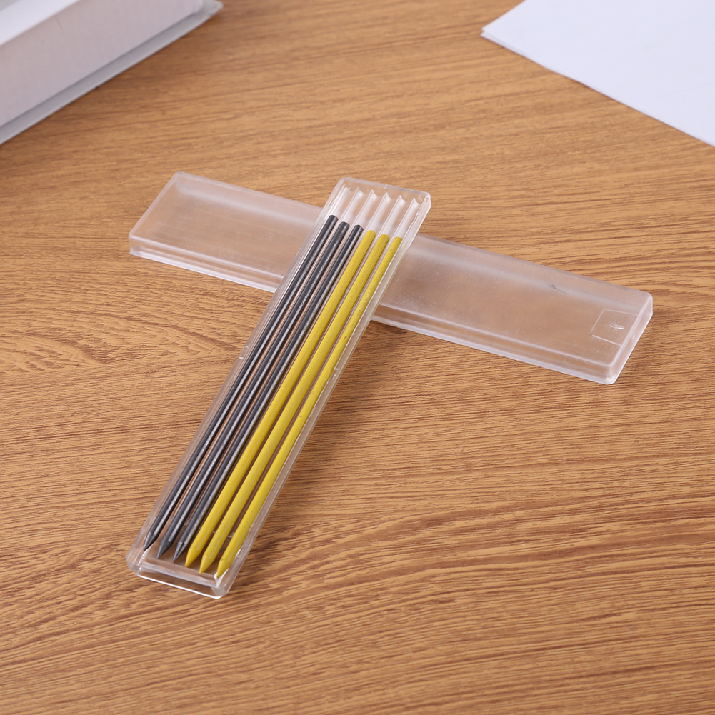 3Pcs Solid Timmerman Potloden Met 18 Vullingen Set Vulpotlood Bouw Marker Markering Tool Voor Architect Kraspen