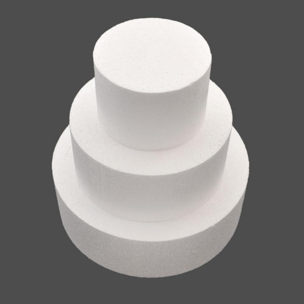 4/6/8 tommer fest diy kage skumform sugarcraft dummy patrice model polystyren styrofoam form rund køkkentilbehør