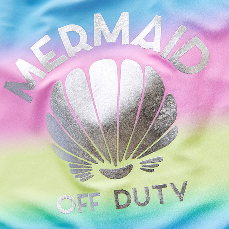 Rainbow Girl Swimsuit One Piece Children's Swimwear 2-11Years Toddler Girl Bathing Suit Letter Print Swimming Monokini Beachwear