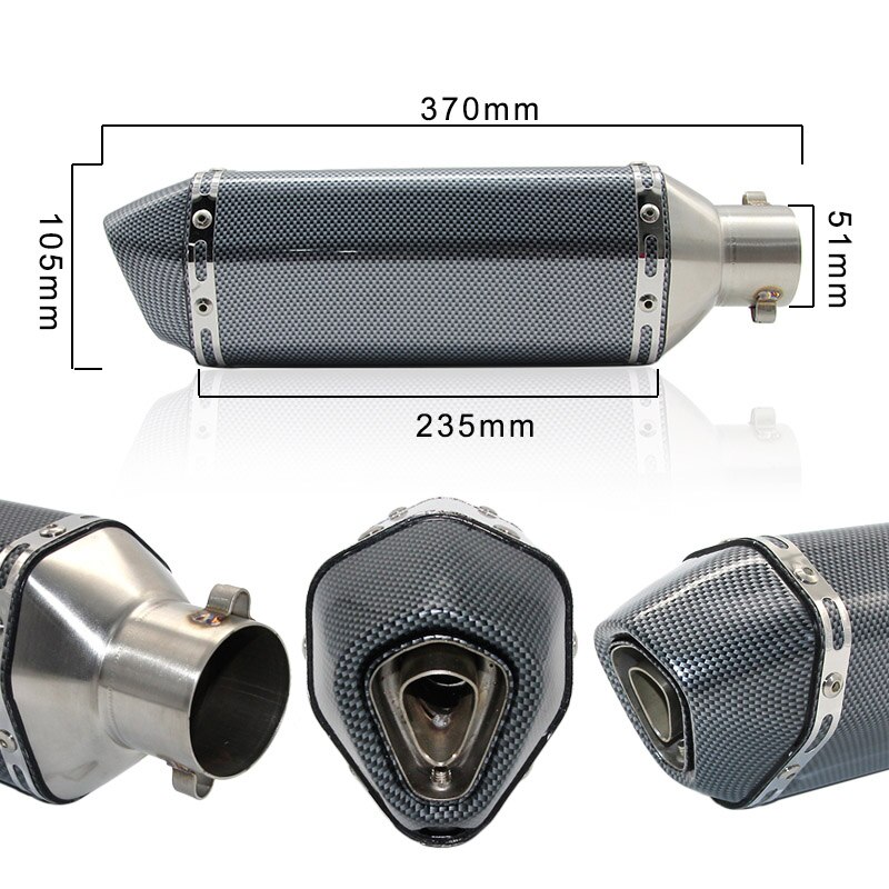 Yleiskäyttöinen moottoripyörämuunneltu skootteri ak yoshimura pakoputki  gy6 cbr 125 cbr 250 cb400 cb600 yzf  fz400 z750: A