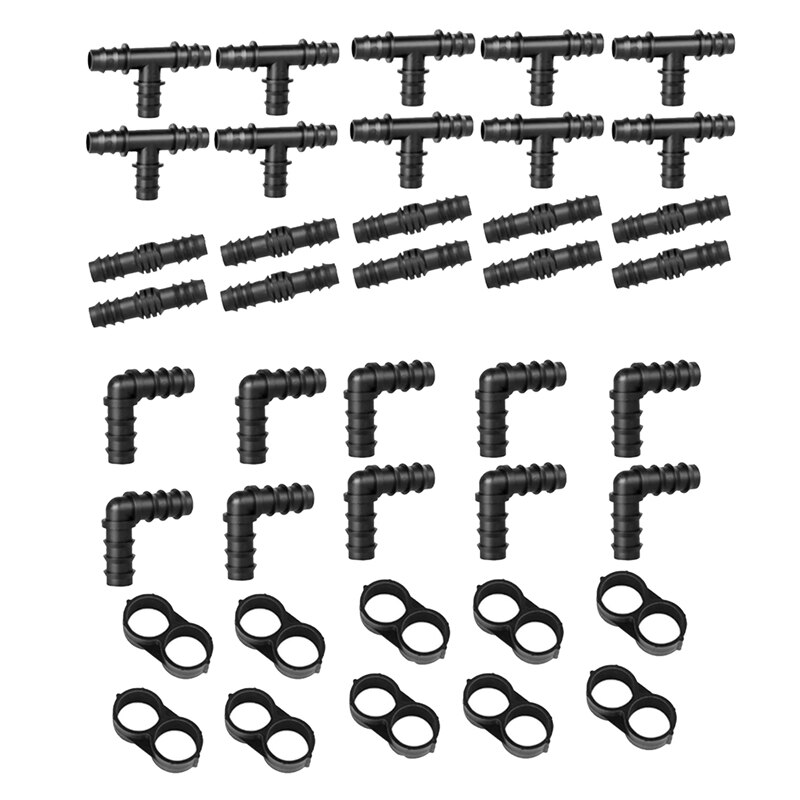 Irrigation Fittings Kit for 1/2 inch Tubing- Barbed Connectors (Rain Bird 16mm .520 ID)Drip or Sprinkler Systems: Default Title
