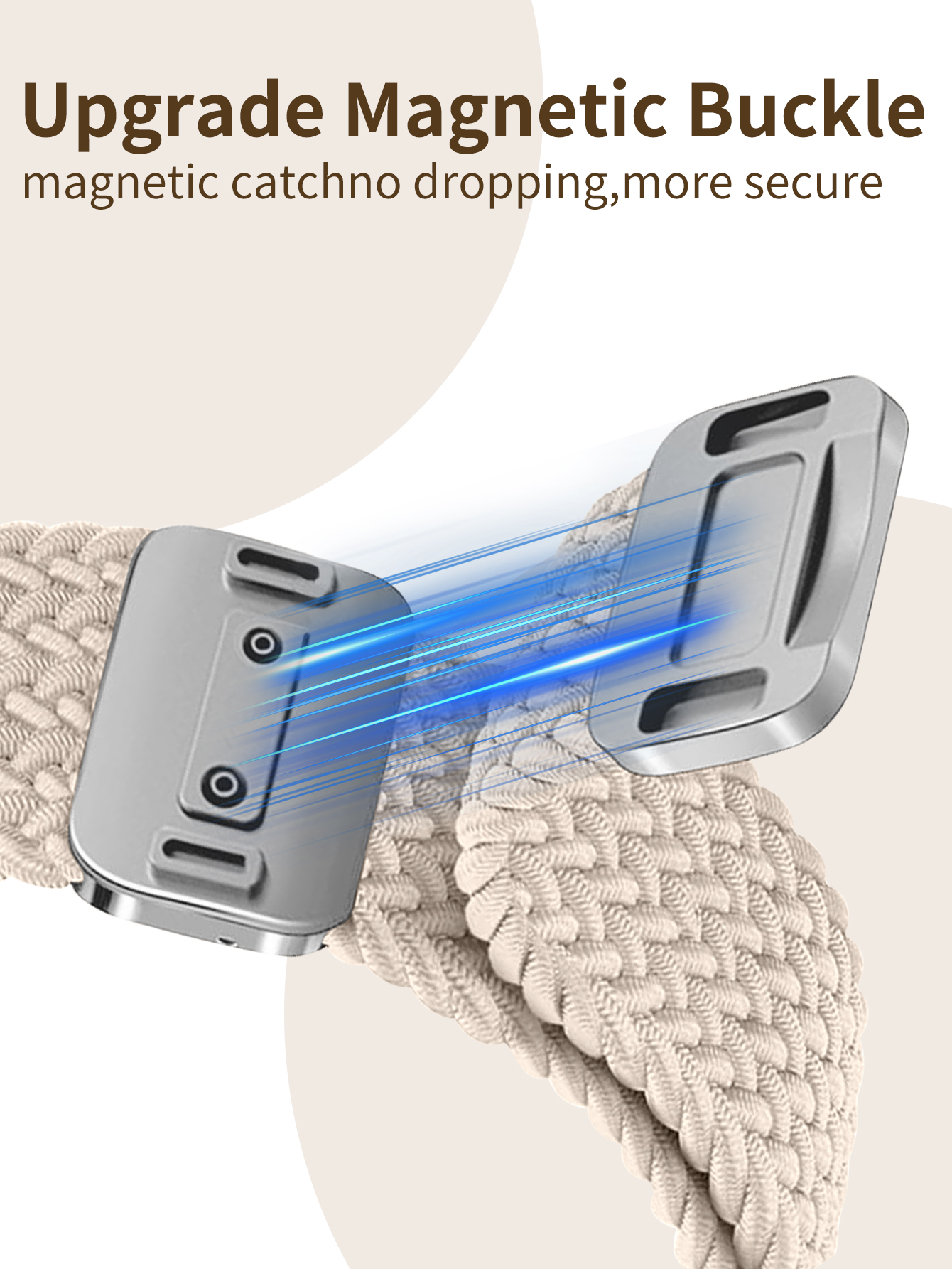 Gevlochten band voor Apple Watch Band 44 mm 40 mm 45 mm 49 mm 41 mm 38 gesparmband iWatch-serie se 7 3 6 8 9 Ultra 2 magnetische band