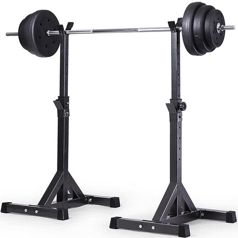 High Adjustable Squat Stand Split Barbell Rack Barbell Squat Body Frame Weight Lifting Barbell Rack Fitness Equipments