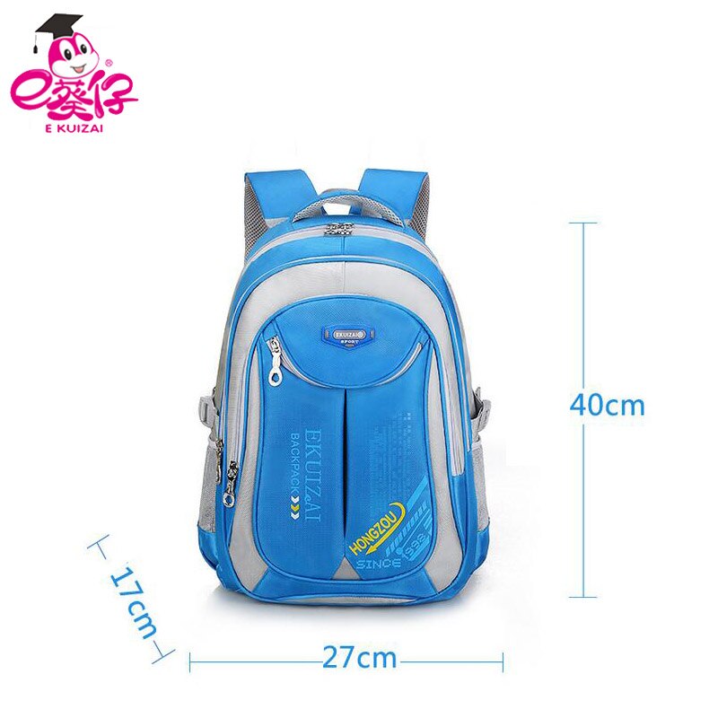 Grote Capaciteit Schooltassen Tieners Meisjes School Rugzak Kinderen Schooltassen Rits Satchel Waterdichte Schooltas Mochila: Blue small