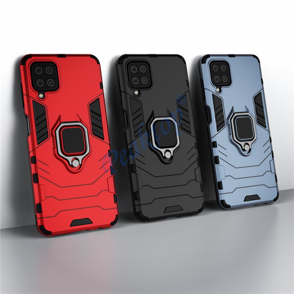 Für Samsung A12 Fall Samsung A12 Finger Ring Halter Telefon Fall für Samsung Galaxy M12 M32 A12 / A22 5G Fall TPU Stoßstange EIN 12