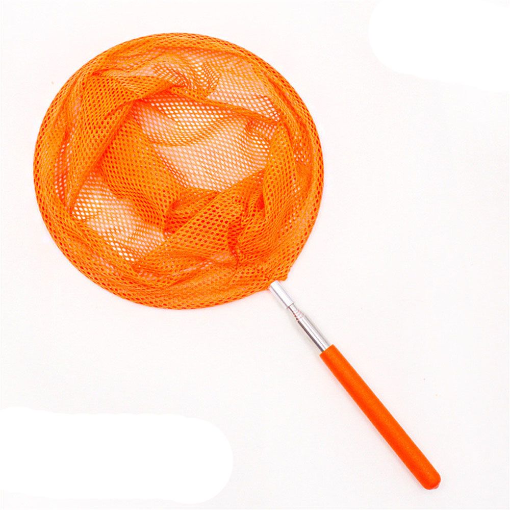 Red de pesca telescópica extensible para niños, malla ligera de 34 pulgadas para atrapar insectos, Red de mariposa: orange