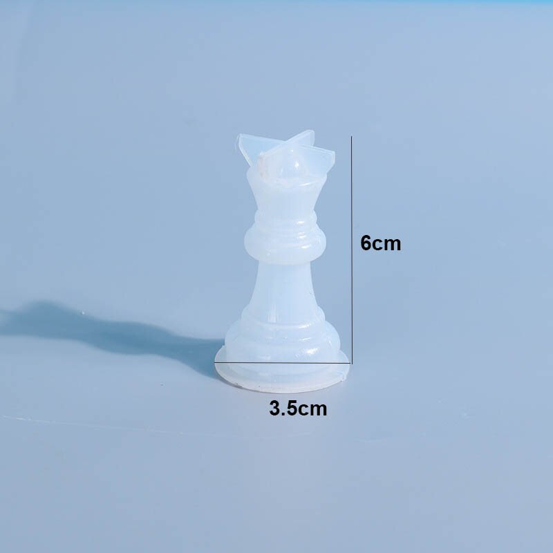 Chess Resin Molds 3D International Chess Piece Silicone Molds Resin Casting UV Epoxy Molds for DIY Crafts Chess Jewelry Making: Queen