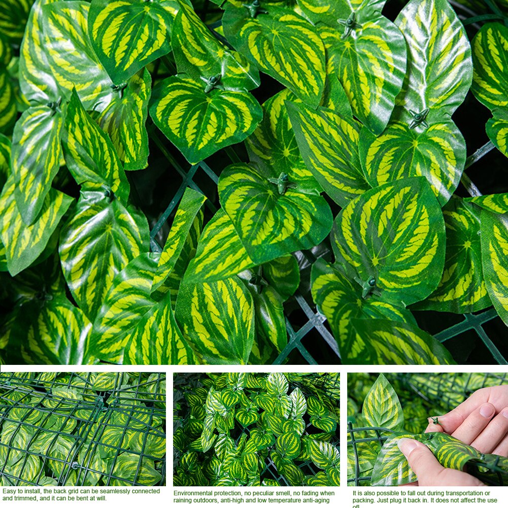 3m Leaf Decoration Multifunction Patio Artificial Hedge Privacy Fence Backyard Easy Install Vine Farm Home Outdoor Garden