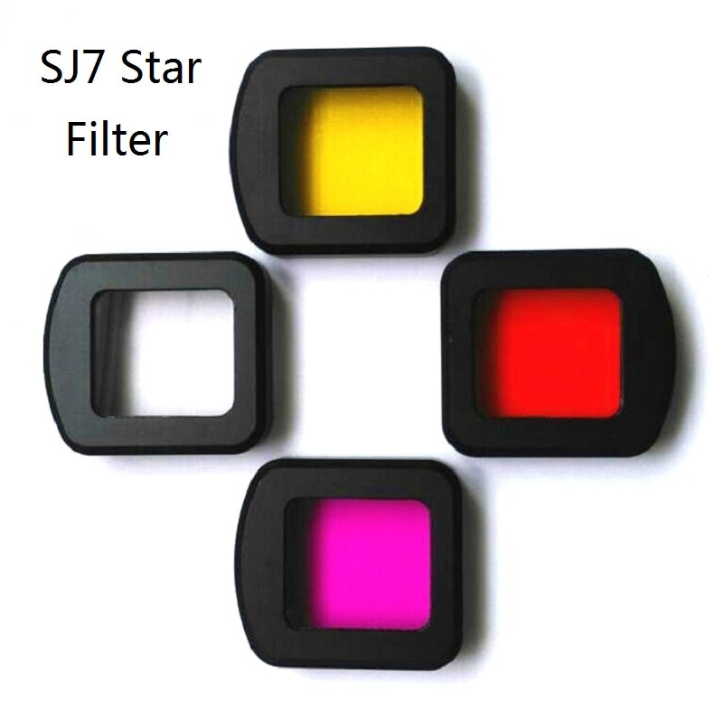 ¡Novedad! Funda SJCAM SJ7 filtro CPL de UV resistente al agua, funda protectora para lente, carcasa para buceo UV rojo, funda para Sj7 Star Action, accesorios para cámara