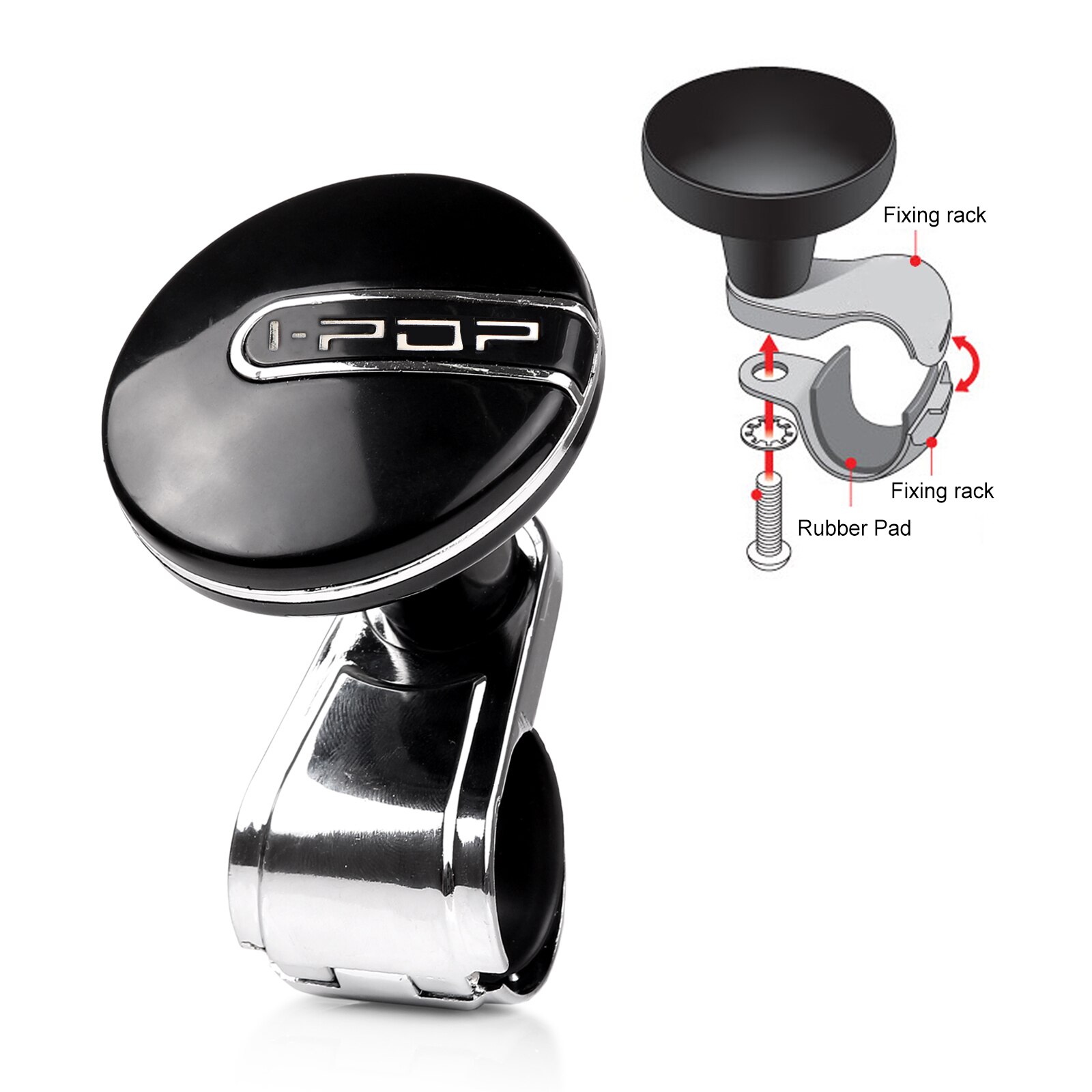 Bilratt spinner knopp krafthandtag kula handkontroll kul booster wheel förstärkare auto spinner knopp kula universal: Stil 3