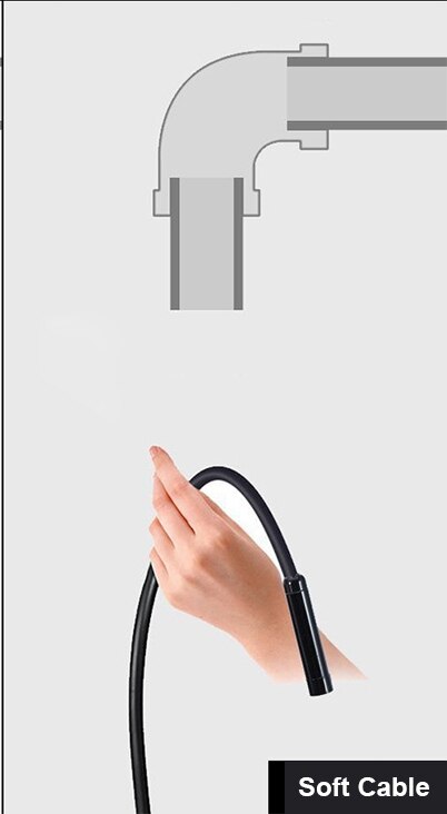 1m 2m 5m 10m Semi-rigid USB Endoscope Camera 5.5MM IP67 Waterproof Snake Camera With 6 Led Windows Macbook PC Android Endoscope: 5m / Soft Cable