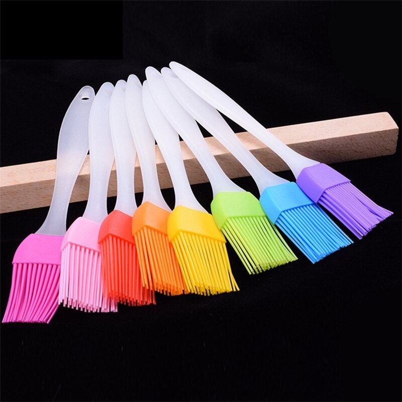 2 uds. De pinceles de silicona para hornear y repostería, para parrilla, brocha aplicadora de aceite para pastel, pan, herramientas de repostería de mantequilla, accesorios de cocina, pinceles para parrilla de barbacoa