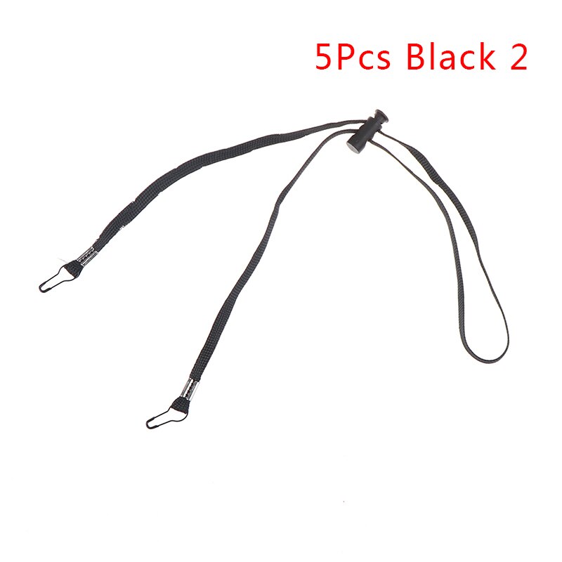 Extension de masque ajustable pour masques, 5 pièces, lanière de sécurité pratique et pratique, repose-masque et porte-oreille, corde suspendue au cou: 5pcs black 2