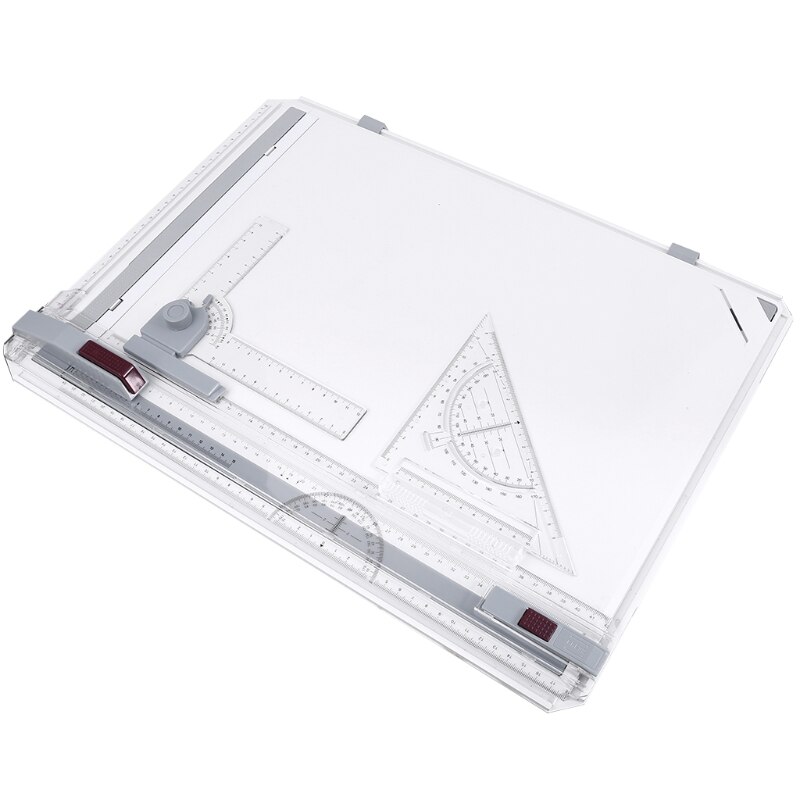 A3 A4 Multi-function Drawing Board Tools Drawing Board Adjustable Parallel With Clear Rule Graphics Angle Measurement