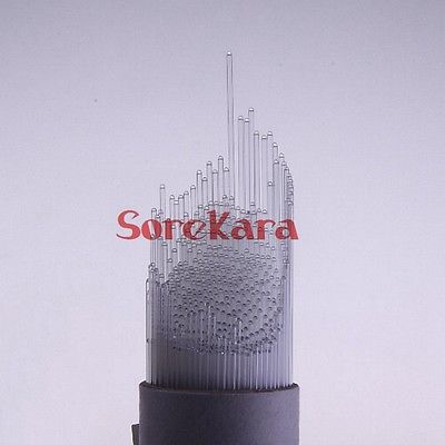 Tube capillaire en verre à bout ouvert, boîte de 1000 pièces, 0.1mm 0.3mm 0.4mm 0.5mm longueur 100mm, Point de fusion, les deux extrémités