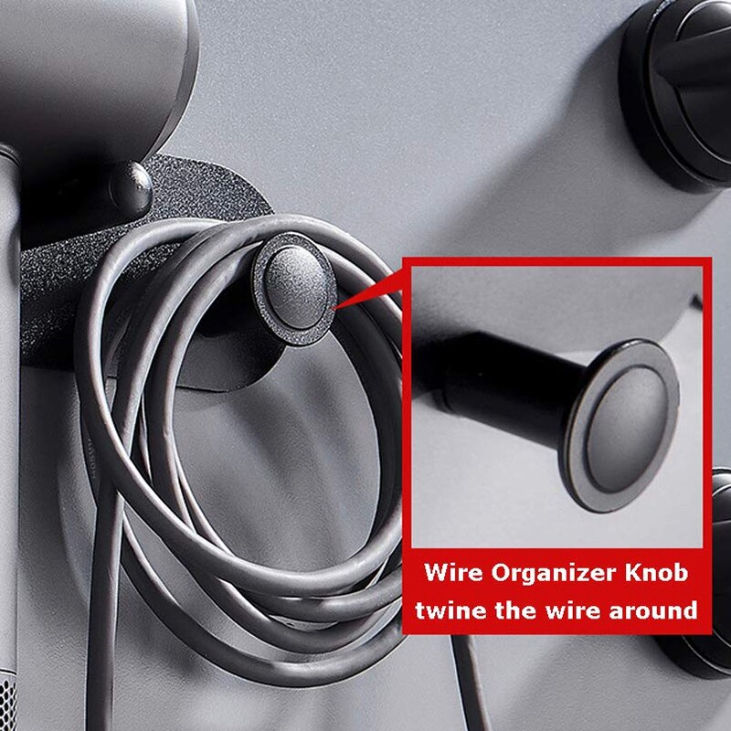 Wall Mount Föhn Houder, zelfklevende Magneet Standhouder Opslag Rack Organizer Voor Dyson Supersonic Haar Föhn, Pow
