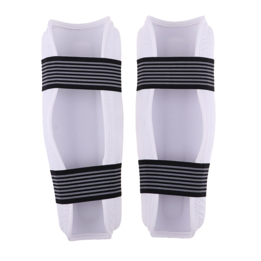 1 paire de protège-jambes de Kickboxing entraînement karaté boxe protège-tibia équipement de protection pour hommes femmes jeunes taille XS-XL: M 