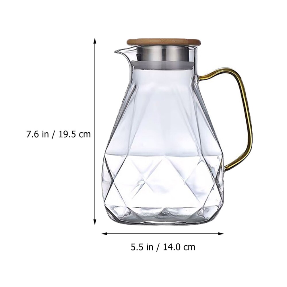 Glass Pitcher Household Office Glass Pitcher Premium Water Glass Pitcher