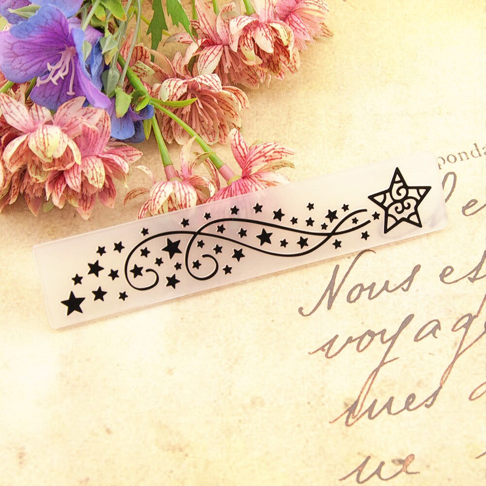 15*3CM plastic little stars template craft card making paper card album wedding decoration clip Embossing folders