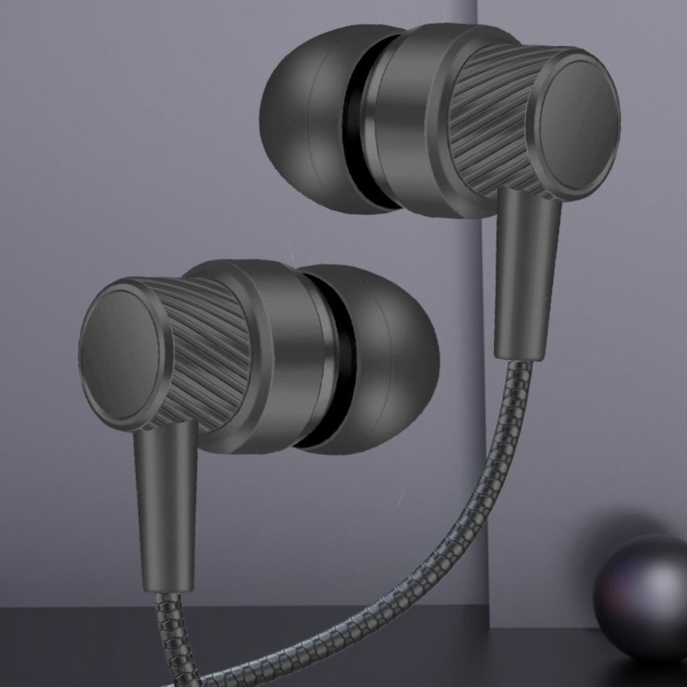 Noise Canceling 3.5Mm In-Ear Koptelefoon Stereo High Definition Bedrade Headset In Oor Diepe Bas Oortelefoon Bedrade Headset Oordopjes