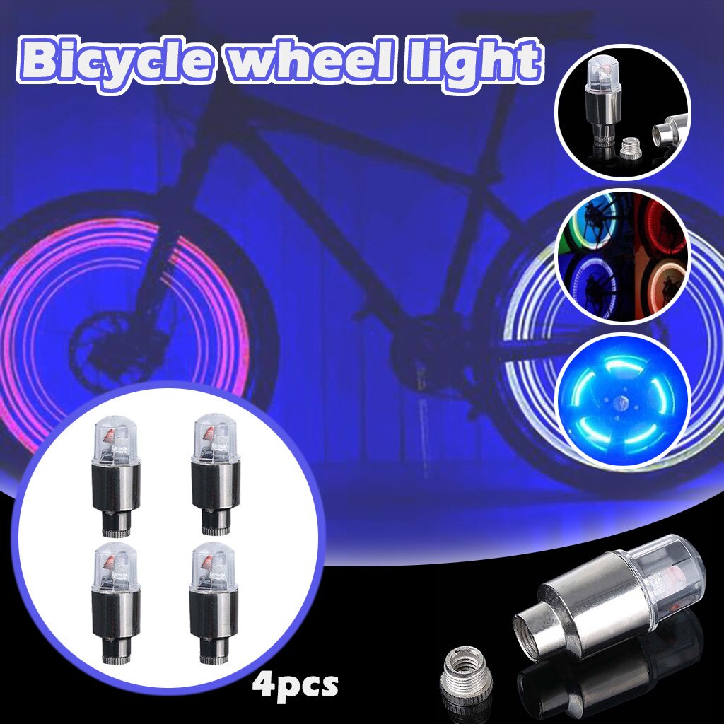 4 Stuks Auto Fiets Wiel Led Light Tire Valve Led Verlichting Fiets Bike Oplaadbare Lamp Accessoires Luces Bicicleta