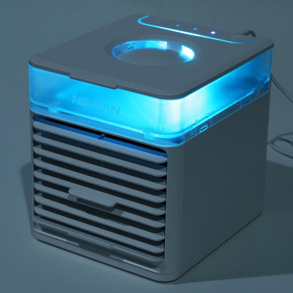 Mini luftkylare usb skrivbord kontor liten luftkonditionering fläkt hem kylning liten fläkt mini färgstark luftkylare