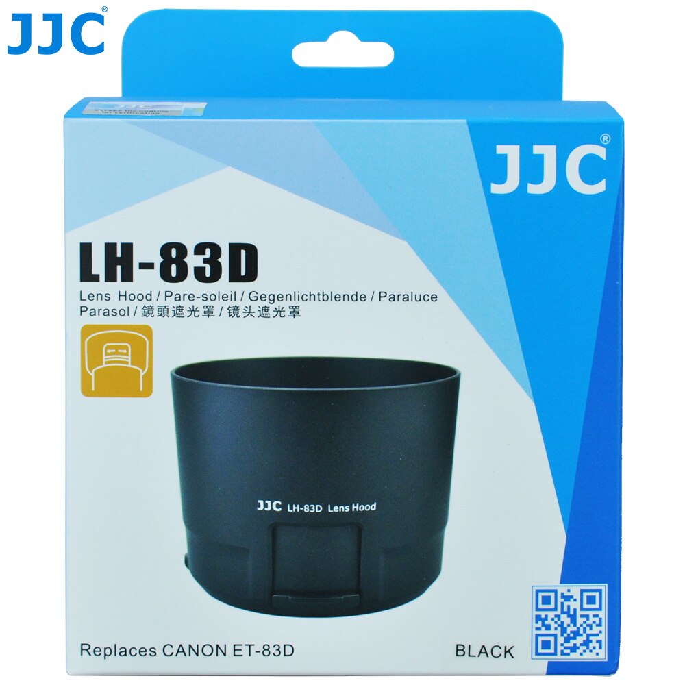 Jjc lh -83d modlysblænde til canon  ef 100-400mm f /4.5-5.6l is ii usm -objektiv med et filteradgangsvindue erstatter canon et -83d