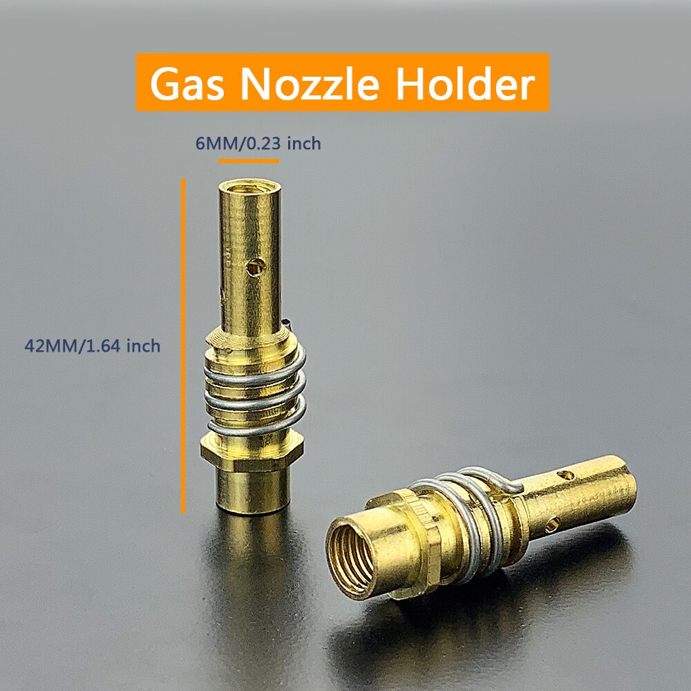 Boquilla consumible de antorcha de soldadura de 13 piezas, 15AK, arco de argón 0,6/0,8/1,0/1,2mm, soporte de boquilla, punta de contacto para soplete de soldadura MIG 15AK, A142