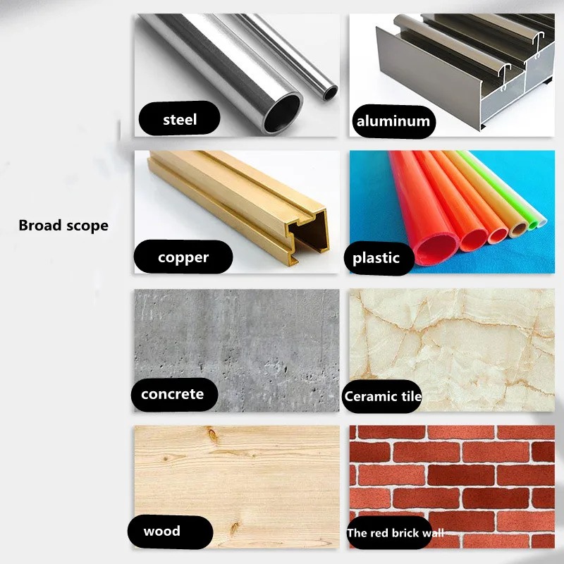 6PCS Multifunctional Triangle Drill Bit Diamond Drill Set Ceramic Tile Concrete Brick Wood Glass Punching Hole Saw Metal Dril