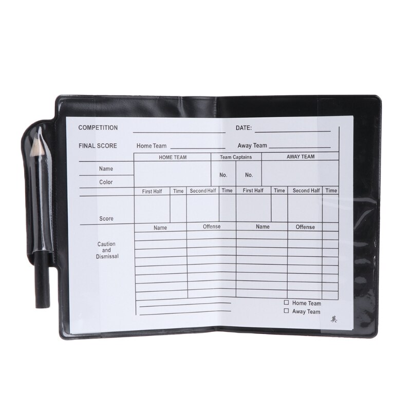 New sports football football referee wallet notebook with red card and yellow card team sports football entertainment ship