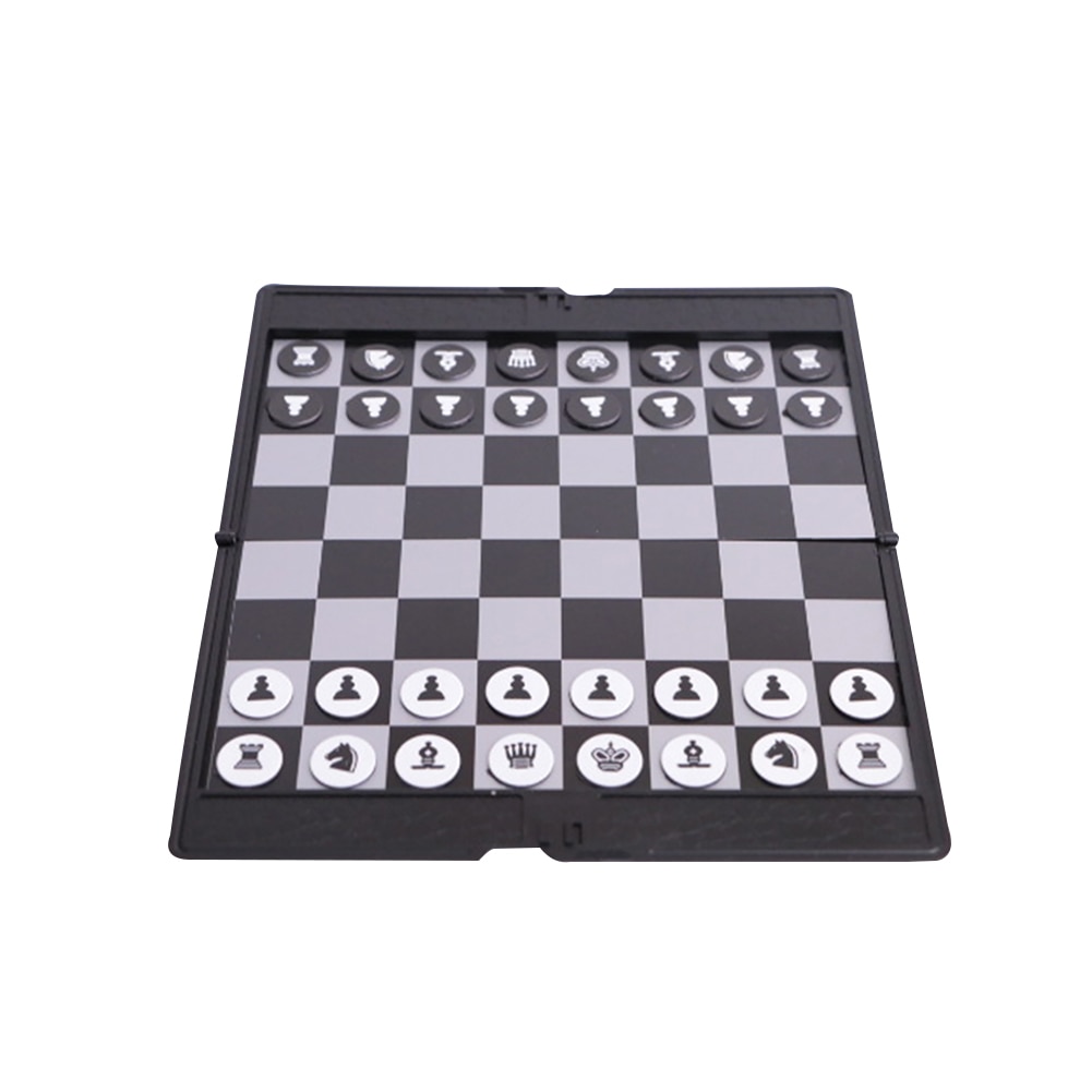 Lomme skak foldebræt interaktiv rejse bærbar underholdning holdbar magnetisk skakmand indendørs udendørs spil let at bære