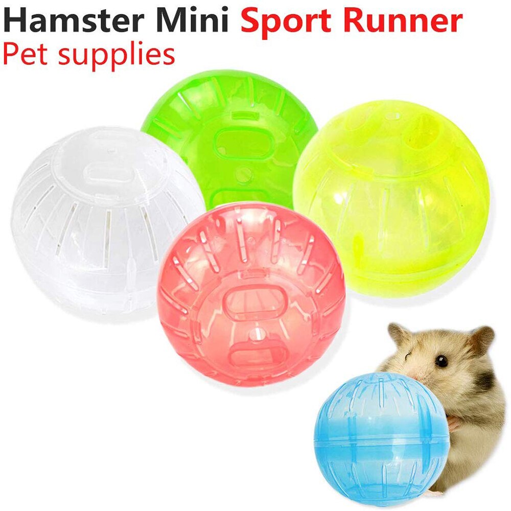 Plastikowe zwierzęta gryzonie myszy jogging zabawkowa piłka chomik szczur myszoskoczek ćwiczenia piłki zabawki