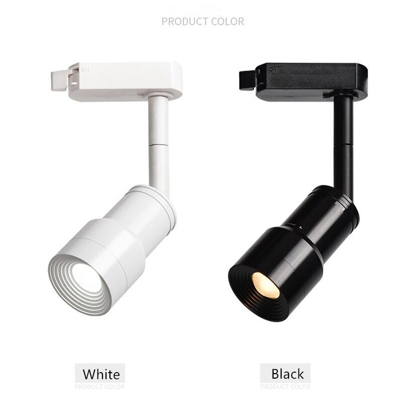 Scherpstellen zoom led spoor licht led rail achtergrond muur kledingwinkel spotlight Verstelbare stralingshoek 10 tot 70 graden