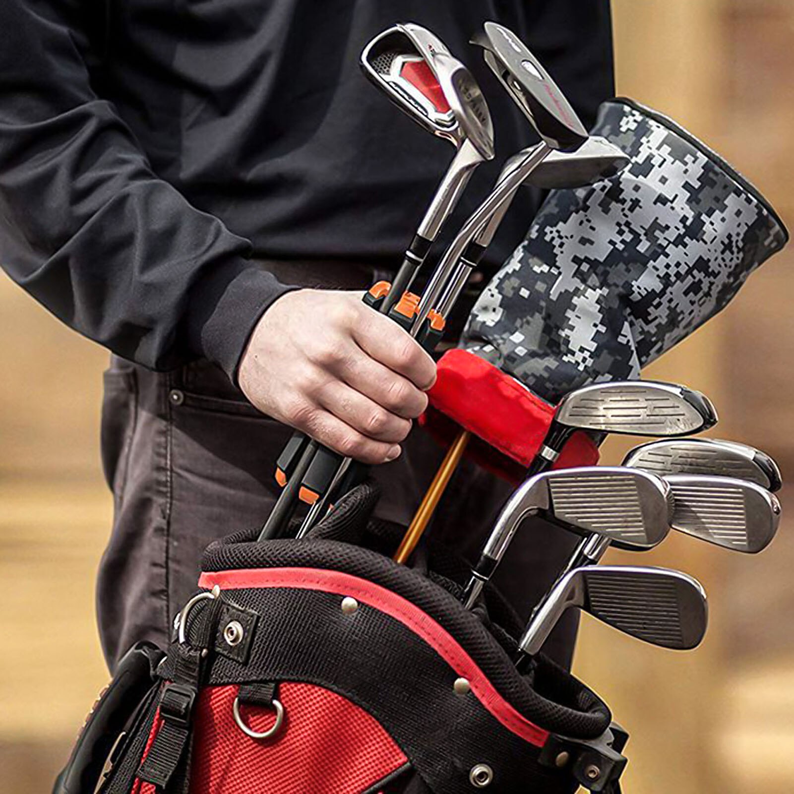 Golf Club Retainer Fixed Support Fixed Clip Holder Organizer Storage Rack Holder Outdoor Sports Accessories