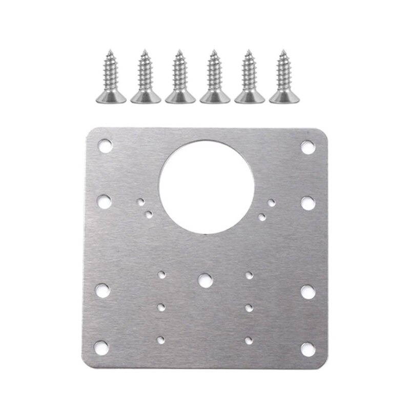 N0HB Kast Scharnier Reparatie Plaat Kit Rvs Scharnier Gereedschap Meubels Deur Scharnier Accessoires Voor Houten Meubelen Planken