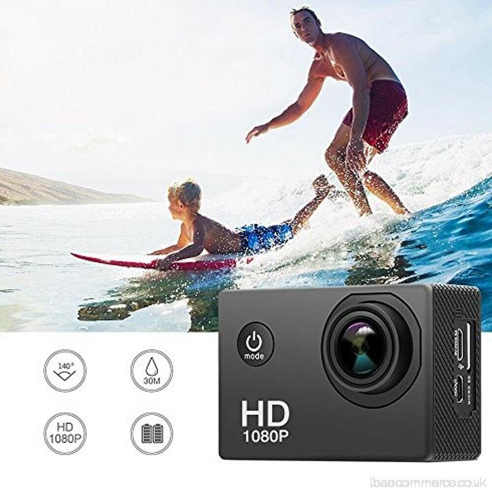 2 inch Ultra HD 1080P Action Camcorder Sports DV Camera DVR Under 30M Waterproof