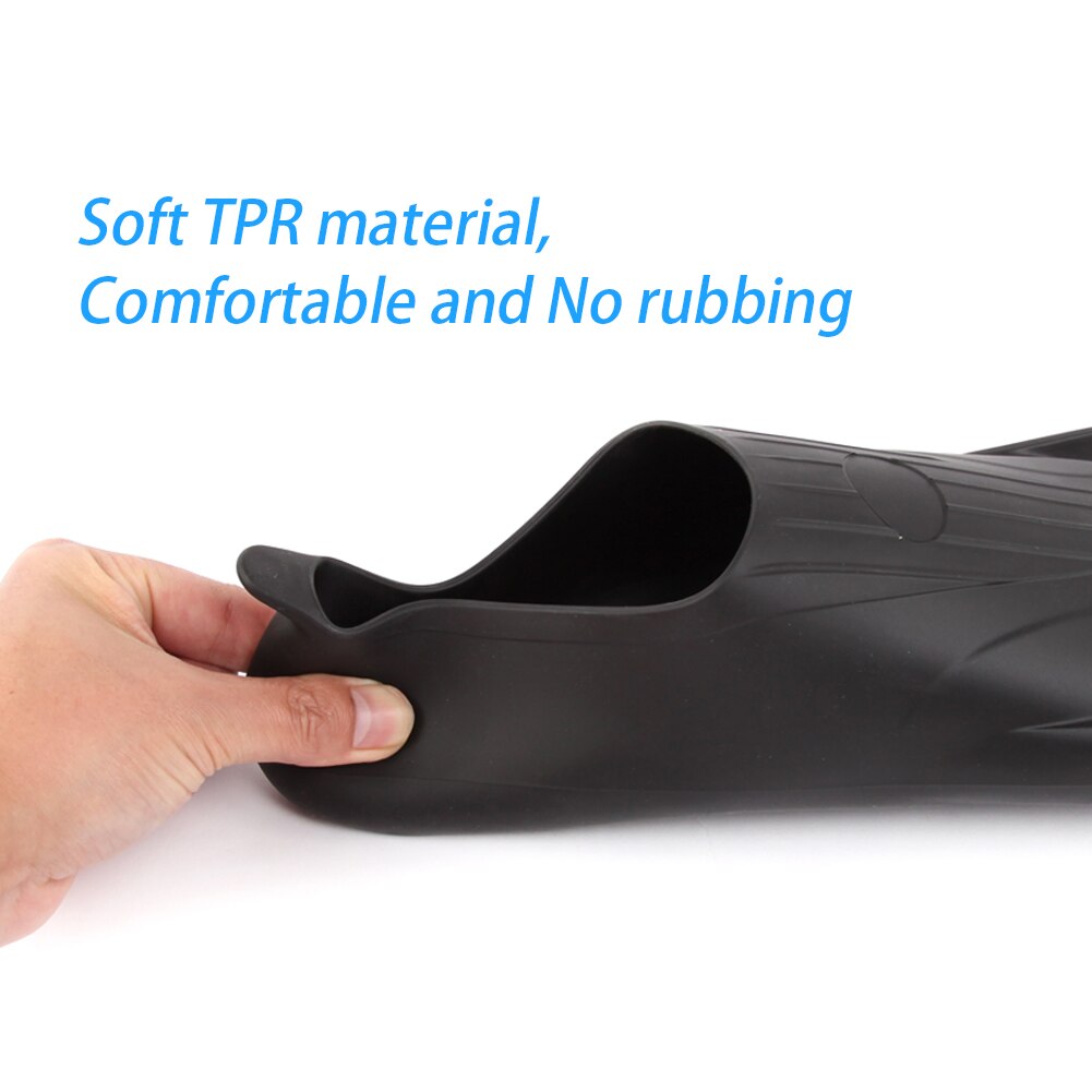 Scuba Diving Flippers Mermaid Diving Fins Short Flippers Scuba Snorkel Shoe Equipment Men Women Free Swim Training