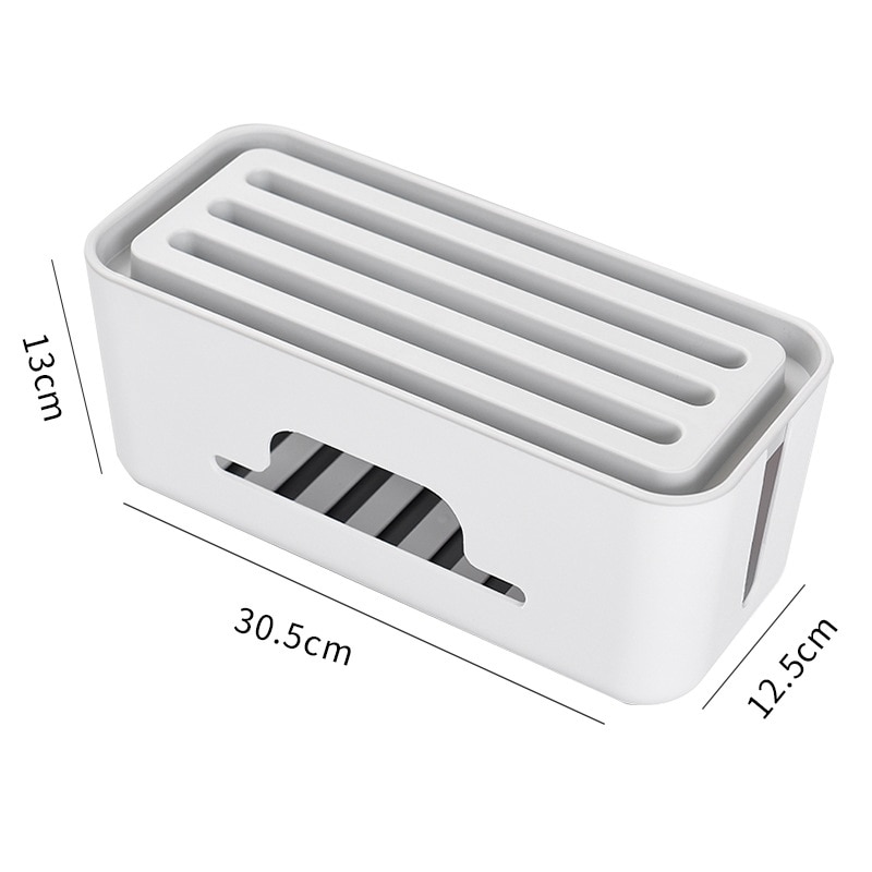 Kabelhantering box uttag dator kontor skrivbord organisation elektroniska tillbehör