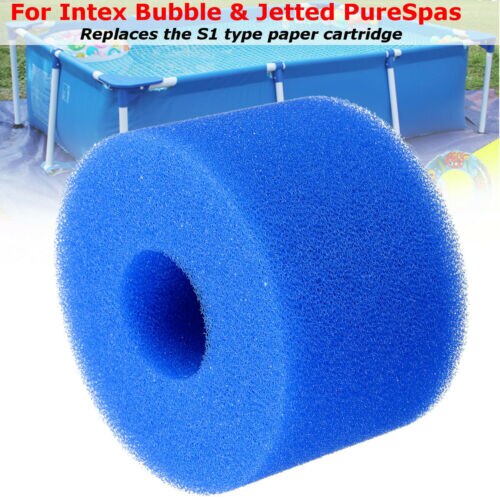 3/5pc swimmingpool filter skum genanvendelig vaskbar svamp patron egnet boble jetted ren spa til intex  s1 type pool filter