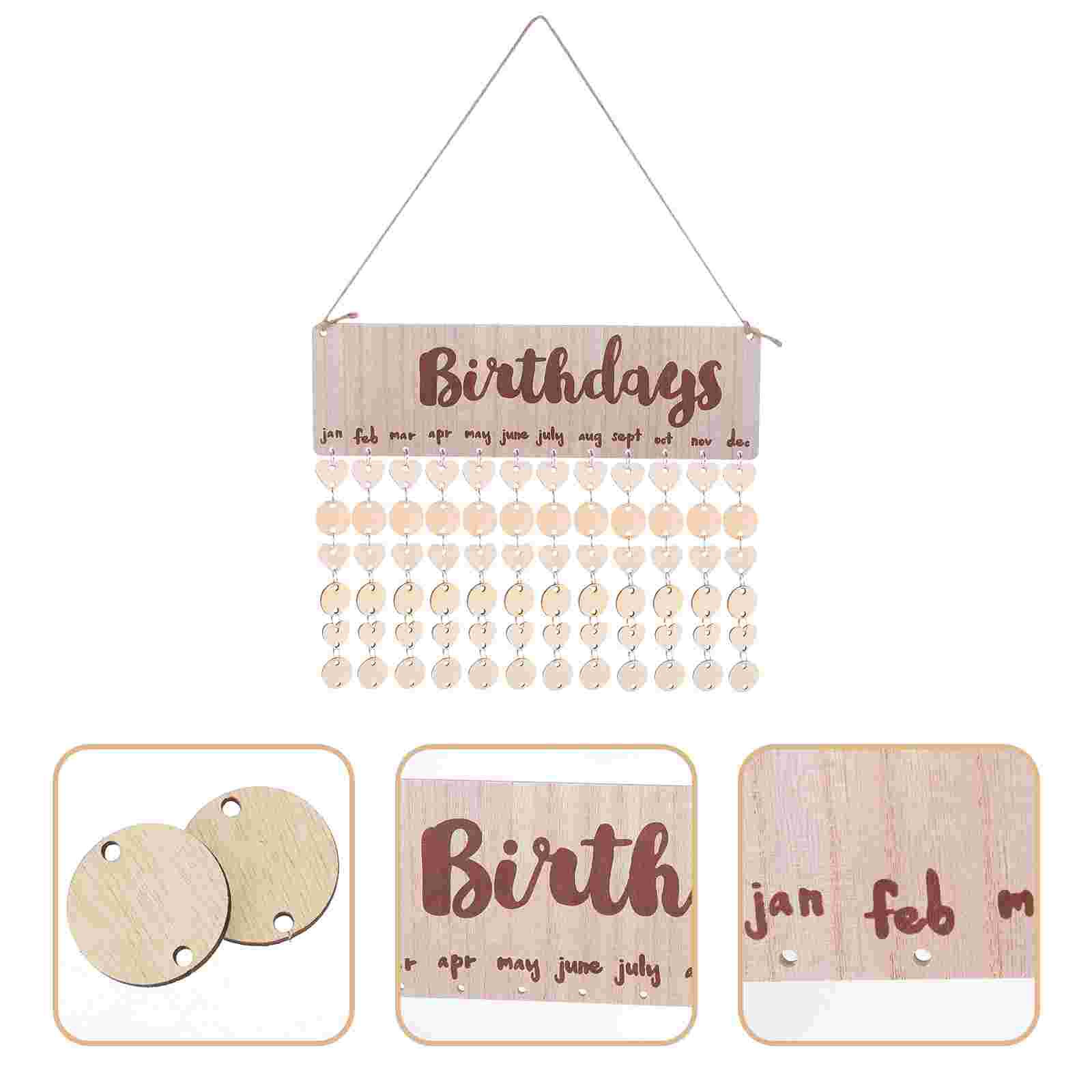 Houten verjaardagskalender Family en friends | Eco Company Houten verjaardagskalender Family en friends | Eco Company